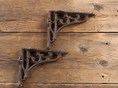 Antique style cast - iron, shelf