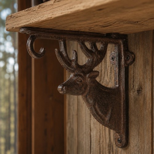 Deer shelf bracket cast iron - shelf, bracket,