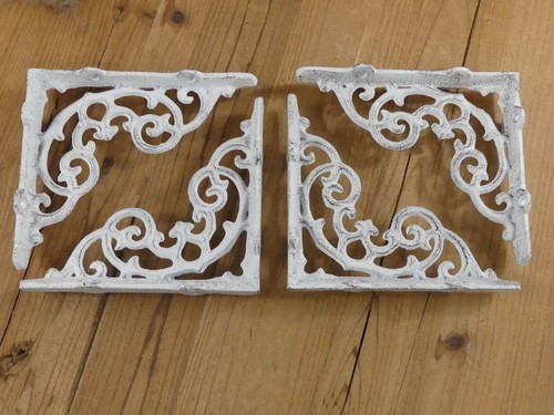 Cast iron shelf brackets - shelf,